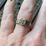 Sterling silver Om Ring Size 9 3/4 Silver Photo 3
