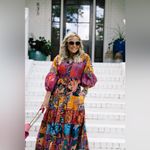 Farm Rio Anthropologie  Button-Front Maxi Dress Size Medium Photo 11