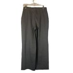 H&M Gray Flare Leg Pleated Business Attire Dress Pants Trousers Women Sz M Photo 1