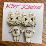 Betsey Johnson Betsy Johnson Enamel Cat Earrings Photo 1