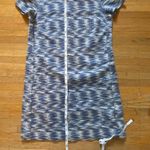Ann Taylor  Women's Patterened Short Sleeve Dress Size 2P Blue & White Photo 13