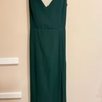 Showpo Green Maxi Dress Emerald Ruffle Strap Photo 1