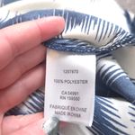 Maison d'Amelie Navy and Cream Blouse Blue Size M Photo 8