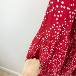 Madewell  Drop Waist Mini Dress Polka Dot Trapeze Relaxed Festival Red XXL NWT Photo 9