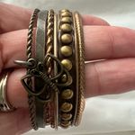 Brass tone stackable layering bracelets Photo 1