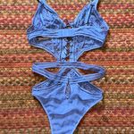 Victoria's Secret  BLUE SEXY STRAPPY SHEER LACE BODYSUIT ONE PIECE Photo 1