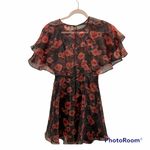 Topshop floral organza Homecoming dress with flowy bell sleeves Photo 3