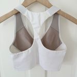 Spanx  Longline Core Medium Impact Support V-Neck Sports Bra Crop Top White Sz XS Photo 3