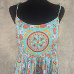 J.Crew Drake's For Tiled Elephant Tie Shoulder Sun Dress 6 Photo 0