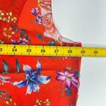 Johnny Was NWOT  Floral Oversize Short Sleeve Top Blouse Women Size S Red V-Neck Photo 11