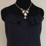 Loft Linen Shift Little Black Dress NWT Photo 0