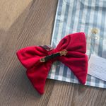 Lele Sadoughi NWT  LIPSTICK RED LIBBY CRYSTAL HEARTBURST BOW BARRETTE Photo 5