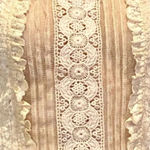 Free People - Vintage French lace slightly cropped oversized small long sleeve Photo 4