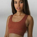 Balance Athletica /Vitality Channel Sports Bra Sunstone Ribbed Removable Pads Photo 0