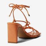 Chinese Laundry Yita Heels Tie Strap Sandals in Smooth Orange - NWOT Photo 10