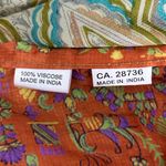 Vintage Reversible Sari Layered Wrap Maxi Skirt Bohemian Multicolor Fabrics OS Size undefined Photo 13