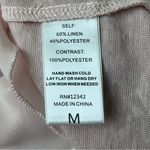 Coin 1804 Pink Sheer Linen Tunic Blouse Lagenlook Coastal Beach Boho Hippie M Size M Photo 5