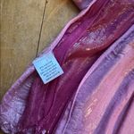 Elegant Pink and Red Glitter Sparkle Women's Scarf Photo 4