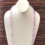 Lola Rose Long Necklace & Bracelet & Jewlery Pouch Pink Photo 5