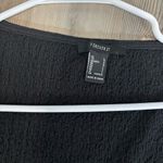 Forever 21  Black Crinkle Long Sleeve Top Photo 3