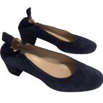 Everlane  The Day‎ Italian suede Leather navy blue Heel size 8 Photo 7