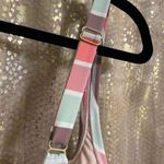 Kona Sol  Orange Green Pastel Striped One Piece Swimsuit XL Photo 3