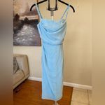 House Of CB  'Jamille' Baby Blue Draped‎ Corset Midi Dress NWOT size XS Photo 2