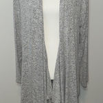 Philosophy Gray Open Front Stretch Cardigan Sweater Women's XL Photo 0