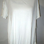 Natori NWT New Designer Top Blouse L White Womens Feathers Element Shirt Soft Photo 0