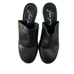 Free People - NWOB Leila Leather Black Heeled Mule Sz 37/7 Photo 3