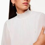 Aritzia Wilfred Valencia Blouse in White Size S Long Sleeve Chiffon Photo 4