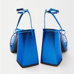 Bershka NWT Metallic heeled platform sandals sz 6.5 Photo 1