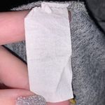 Purple Snow  cowl neck stretchy asymmetrical gray pullover sweater Photo 5