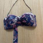 La Blanca Womens Beachwear Nylon Bikini Swim top Paisley Floral Size 8 Blue Pink Photo 0