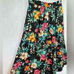 VTG Cristin Stevens size medium black hibiscus skirt Photo 3
