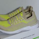 APL  Neon Yellow and Beige Knit Sneakers, NIB Photo 1