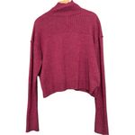 Free People  Women’s Size L Festive Fuchsia Pink Cashmere Aubrey Sweater Photo 2