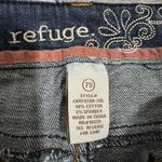 Refuge  Women Blue Wide Flared Leg Short Rise Y2K‎ Size 7S Photo 2