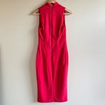 ASOS  Choker Bandage Plunge Midi Dress Red Womens‎ Size 2 Cutout Front Sleeveless Photo 8