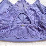 PINK - Victoria's Secret VS PINK Periwinkle Blue Lace Racerback Wireless Bralette Size Small Photo 5