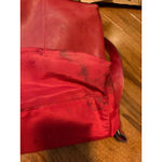 Red Leather‎ Crossbody Shoulder Bag with Studs Flap Buckle Closure Photo 10