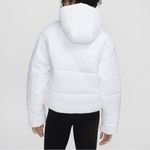 Nike  Sportswear Classic Puffer Women's Therma-FIT Loose Hooded Jacket (White/Blk Photo 4