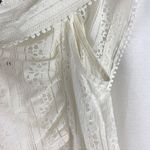 Sabina Musayev Libi Dress Ivory Lace Overlay Flutter Sleeve Ruffle Hem Fairycore Size M Photo 2