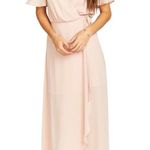 Show Me Your Mumu NWT - Sophia Wrap Dress Dusty Blush Crisp Bridesmaid Wedding Photo 0