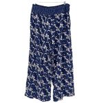 FatFace  Blue Geo Batik Shirred Palazzo Trousers Size 10 LENZING™ ECOVERO™ EUC Photo 2