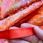 Song of Style cross back orange sequin midi dress NWT Size XS Photo 14