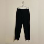 St. John  Jennifer Pleated Straight-Leg Pants in Black size 8 Photo 1