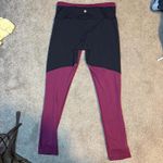 Lululemon size 8 burgundy and black Purple Photo 1