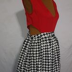 XTaren  S Red Black White Mini Dress Photo 0