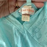 Cacique  sky blue sheer paisley Patterned slip night dress 14/16 Photo 1